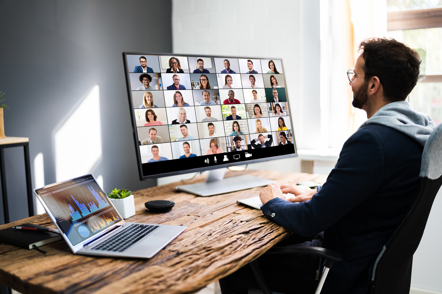 Video Conference Business Webinar Call